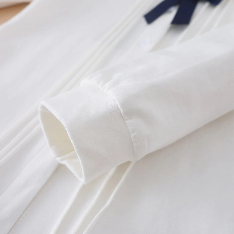 Lányok iskolai ing tavaszi őszi iskolai egyenruha Gyermek hosszú ujjú gyerek blúzok lányok fehér felsőruhák