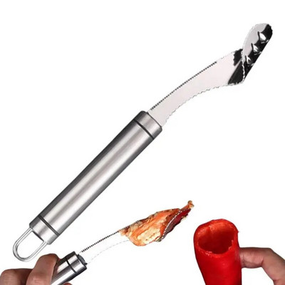 Paprikamag eltávolító rozsdamentes acél zöldség-gyümölcs magozó gép Cukkini uborka magozó paprikavágó kés konyhai kütyük