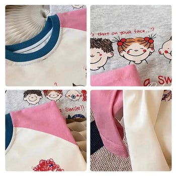 Μόδα 2023 Νέο στυλ μακρυμάνικο μπλουζάκι κορεατικής έκδοσης Baby girls πουκάμισο πουκάμισο με άνοιξη φθινόπωρο Παιδική μπλούζα για κορίτσια