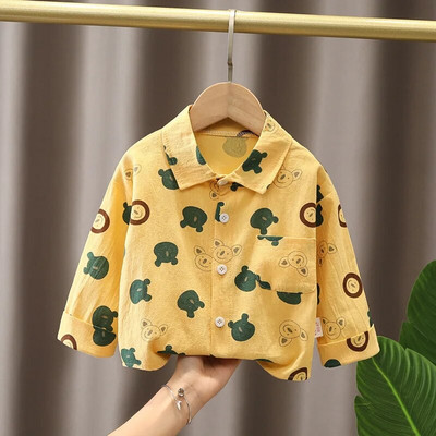 Primăvară Toamnă Copii Cămăși Casual Copii Băieți Cămași pentru Fete Cămași în carouri Cămăși de bumbac cu mânecă lungă pentru copii Bluză roșie