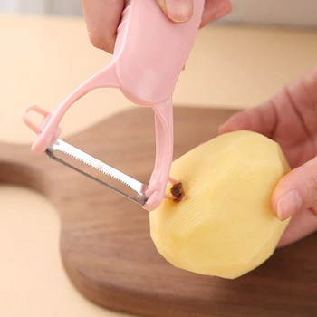 Εγχειρίδιο Πολυλειτουργικός τεμαχιστής αποφλοιωτή λαχανικών Τρίφτης μαχαίρι αποφλοίωσης καρότων πατάτας Gadgets κουζίνας σκόρδου τζίντζερ