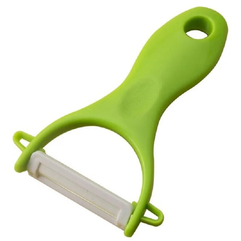 Aparat de decojit multifunctional din ceramica si PP, curatator de legume, maner confortabil antiderapant, accesorii de bucatarie, 3 culori