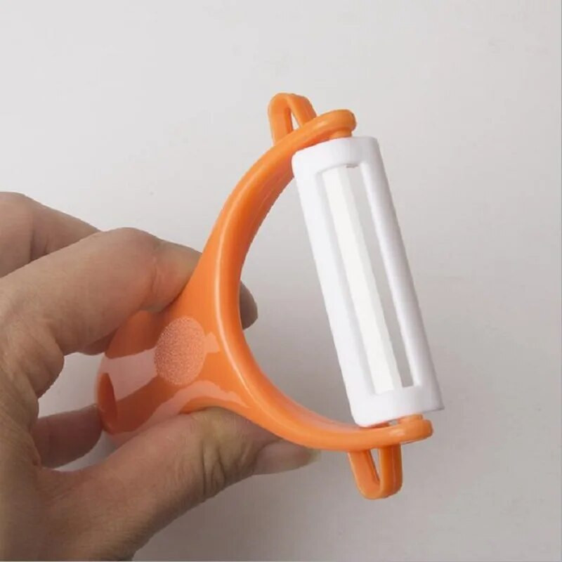 Aparat de decojit multifunctional din ceramica si PP, curatator de legume, maner confortabil antiderapant, accesorii de bucatarie, 3 culori