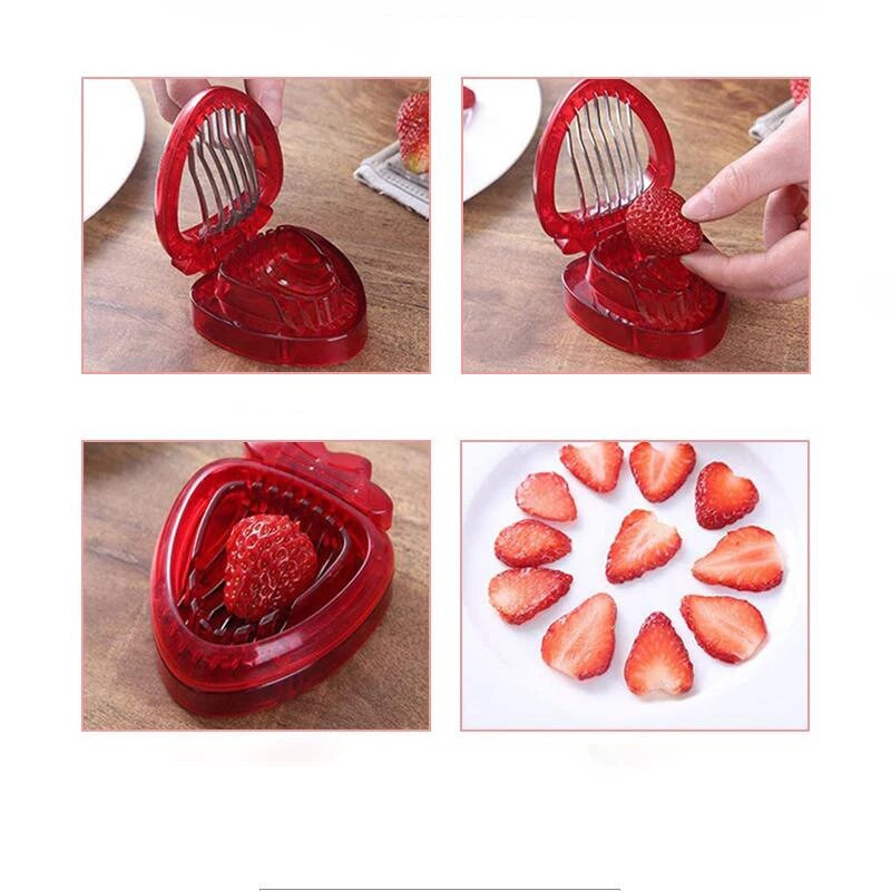 Eperszeletelő Paradicsomszárak Eper Hullerek Gyümölcslevél eltávolító Eper kés száreltávolító kütyük Konyhai főzőeszköz