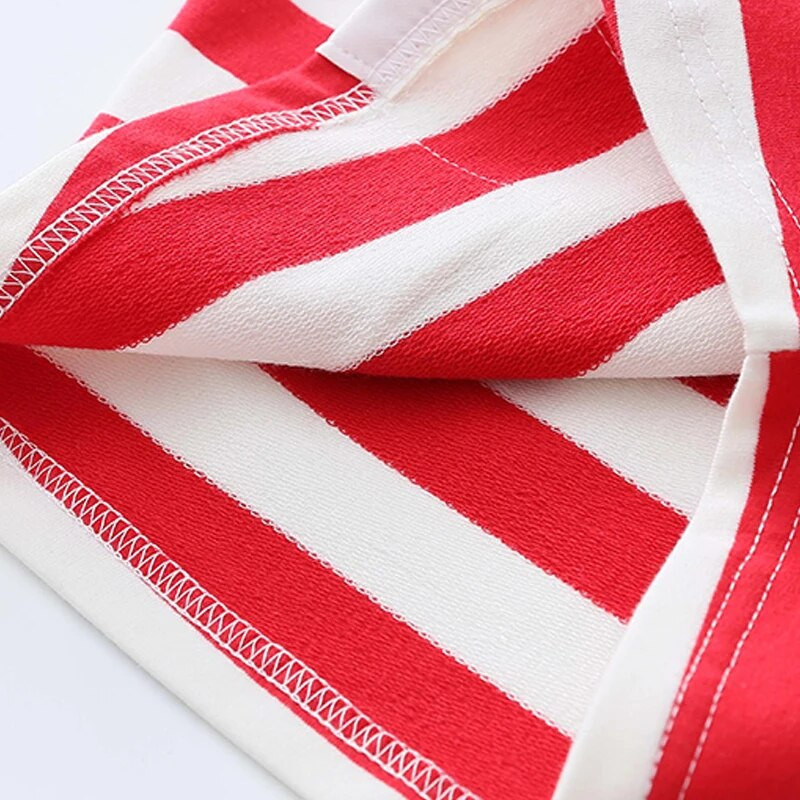 2023-as tavaszi őszi divat 2-10 éves, O-nyakú gyerekpólók Aranyos kisgyerek baba lányok csíkos rajzfilm pamut hosszú ujjú póló