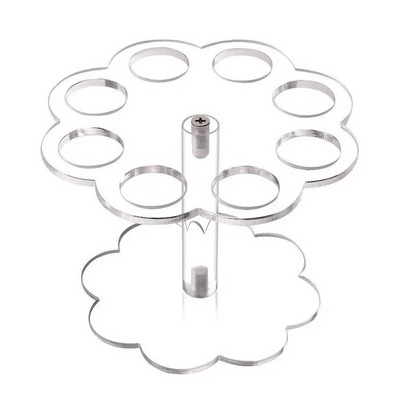 YOMDID Suport transparent pentru înghețată Suport pentru con pentru cupcake Suport acrilic Suport durabil pentru conuri de înghețată Suport pentru suport de afișare Instrumente de coacere