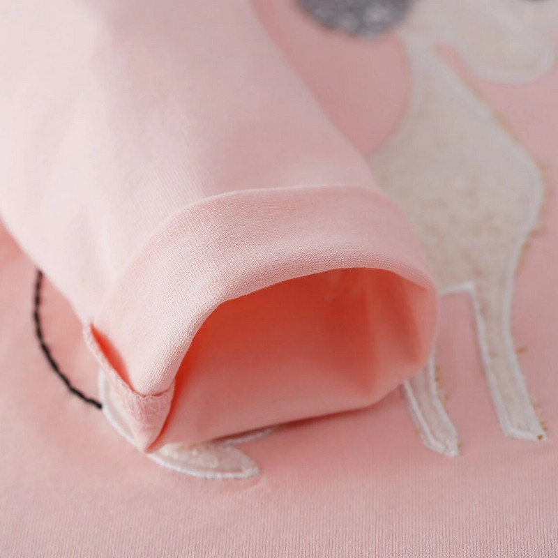 Haine pentru fete Tricouri primăvară toamnă guler rotund Îmbrăcăminte drăguță pentru copii 3-12 ani tricou cu mânecă lungă din bumbac