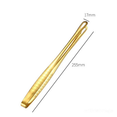 Auksinės nerūdijančio plieno virtuvės kepsninės žnyplės Įvairių stilių duonos salotų spaustukas kepsnys kepimas gruzdinimas mentelė serviravimo spaustukas Kepimo reikmenys