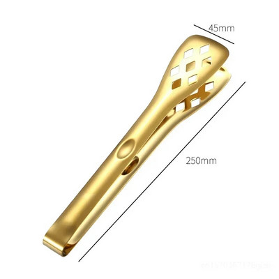 Auksinės nerūdijančio plieno virtuvės kepsninės žnyplės Įvairių stilių duonos salotų spaustukas kepsnys kepimas gruzdinimas mentelė serviravimo spaustukas Kepimo reikmenys