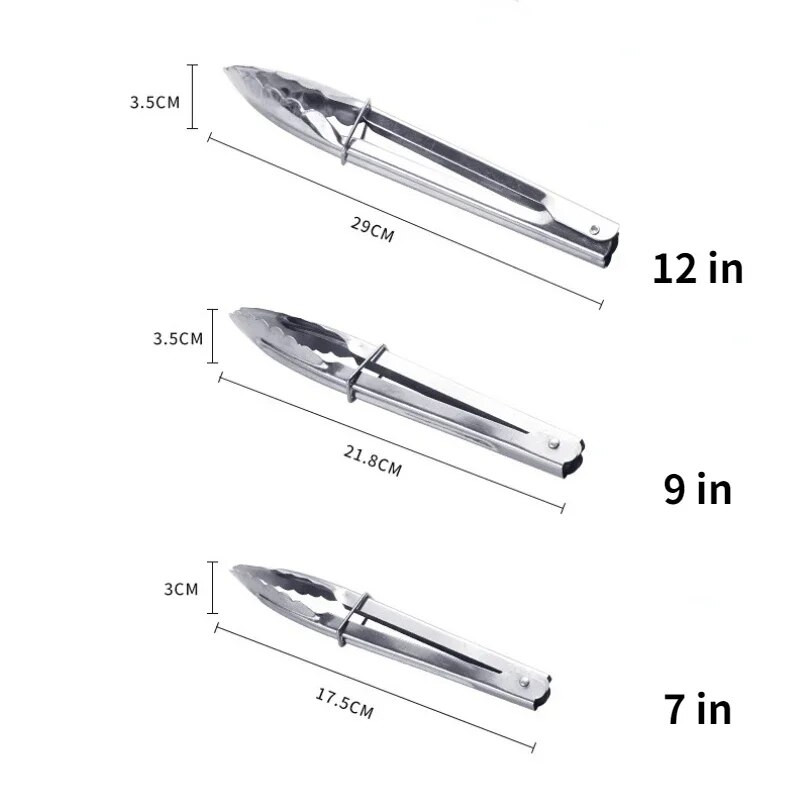 Nerūdijančio plieno virtuvės maisto žnyplės, karštos duonos salotos, kepsninė, kepimas serviravimo indas Mėsa, kepsninės spaustukas, virtuvės priedas