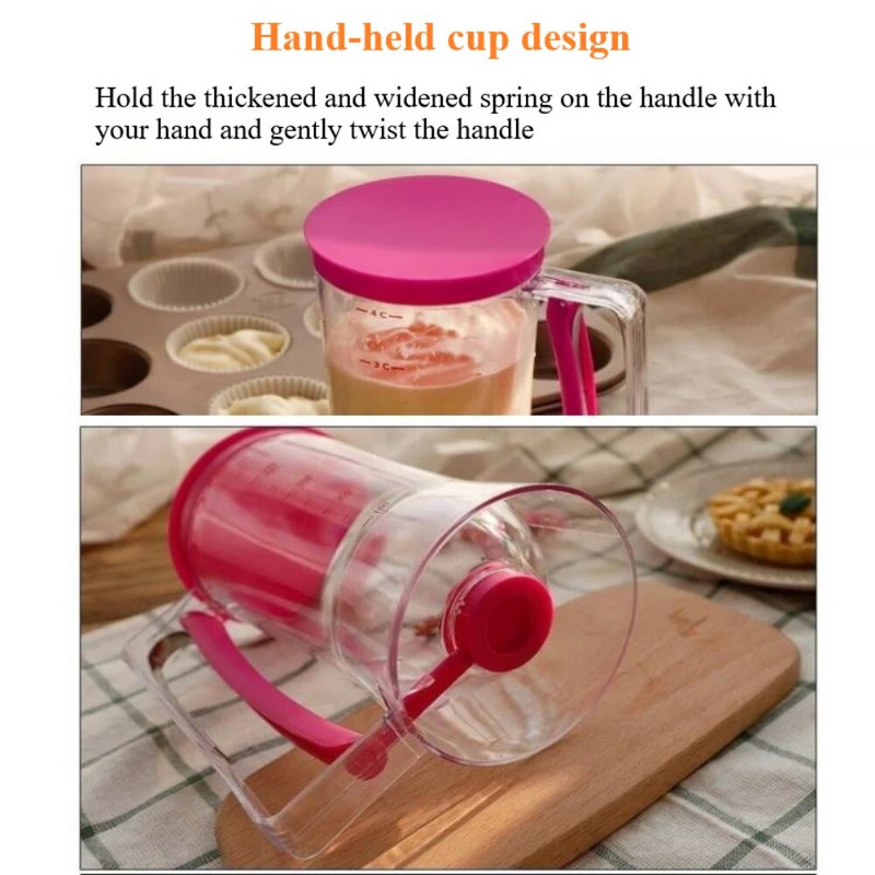 Háztartási termékek Legkeresettebb Kényelmes, innovatív, tartós adagoló Cupcake tészta tölcsér Konyhai bár kellékek Sütőeszközök