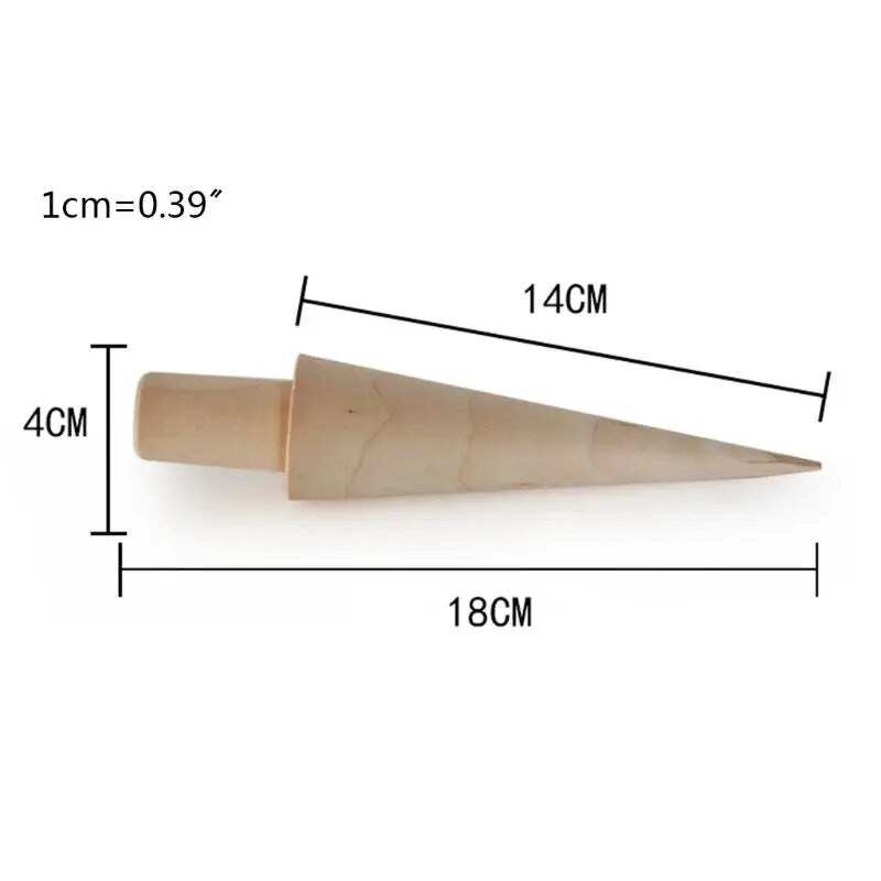 Mold din lemn pentru cornet de inghetata