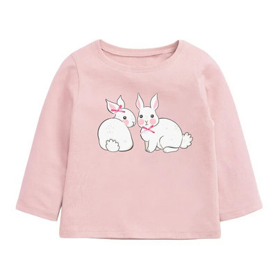 Little Maven 2023 Hosszú ujjú póló Baby Girls Lovely Alpaca Pamut Gyerek Alkalmi Ruhák Tavaszi és őszi felsők gyerekeknek