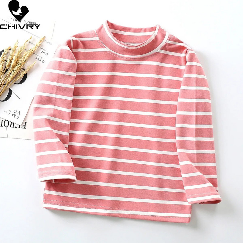 Tricouri pentru copii Nou 2022, primăvară, toamnă, băieți, fete, modă pentru copii, tricou cu dungi Topuri pentru copii, mânecă lungă, tricouri ocazionale calde