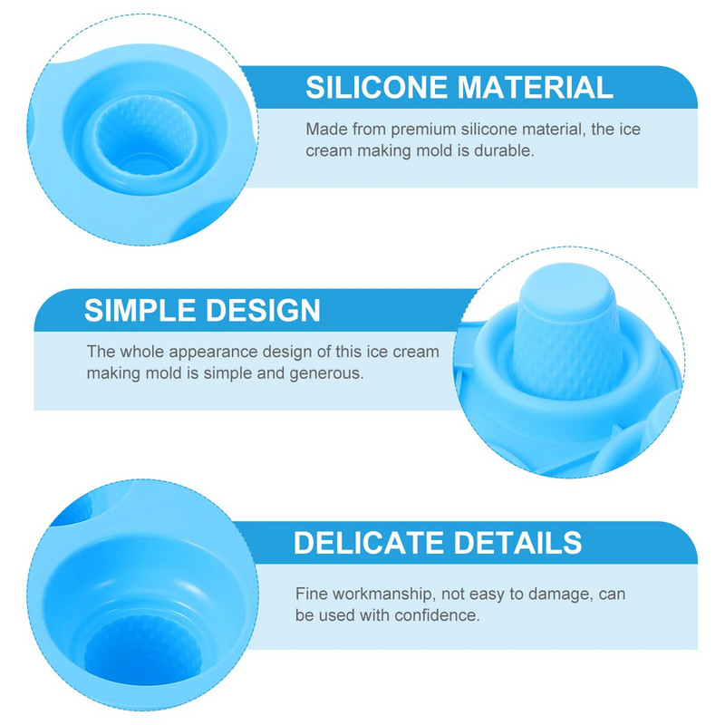 Καλούπια φόρμας παγωτού σιλικόνης Simple Popsicle Cubes DIY Silica Gel Making Die