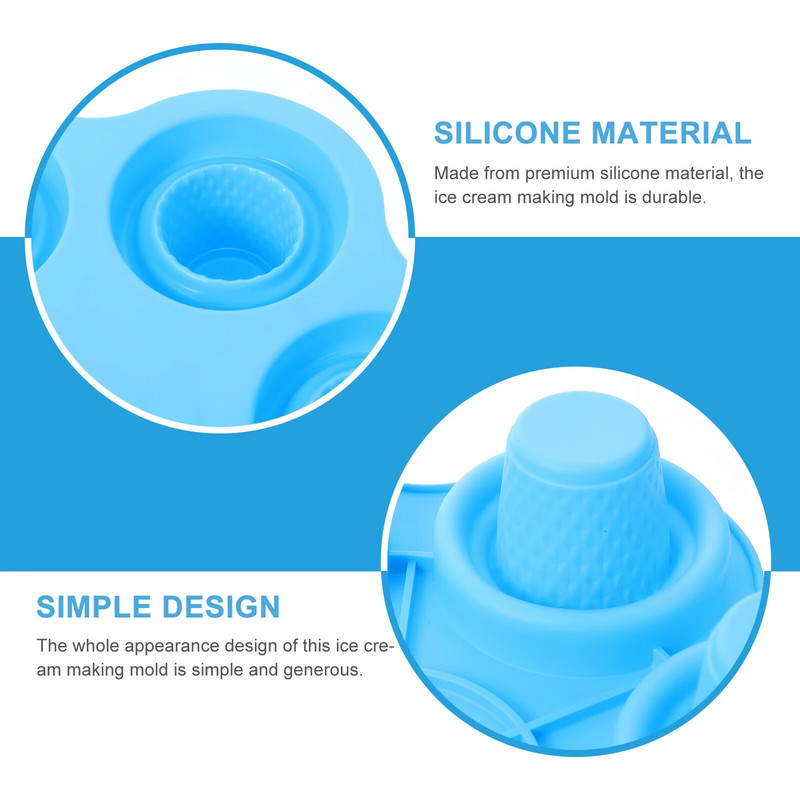 Καλούπια φόρμας παγωτού σιλικόνης Simple Popsicle Cubes DIY Silica Gel Making Die