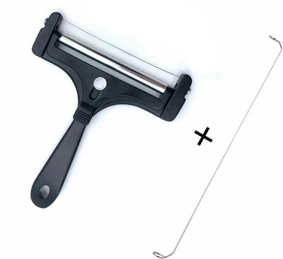 ANYOHOE sūrio pjaustyklė su dar 1 nerūdijančio plieno vielos reguliuojamo storio sūrio sviesto pjaustytuvu minkštiems ir pusiau kietiems sūriams