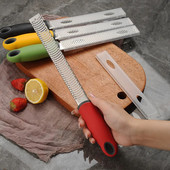 1 buc. feliere multifuncțională de lămâie, din oțel inoxidabil, răzătoare pentru brânză, culoare aleatorie, mâner anti-alunecare, forme de dinți