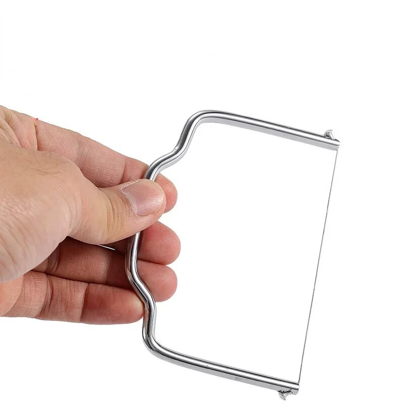 Tăiător de sârmă pentru unt Cutter de mână pentru unt Tăiere brânzeturi Sârmă din oțel inoxidabil Tăiere brânză Tăiător de sârmă Tăiător pentru bucătărie