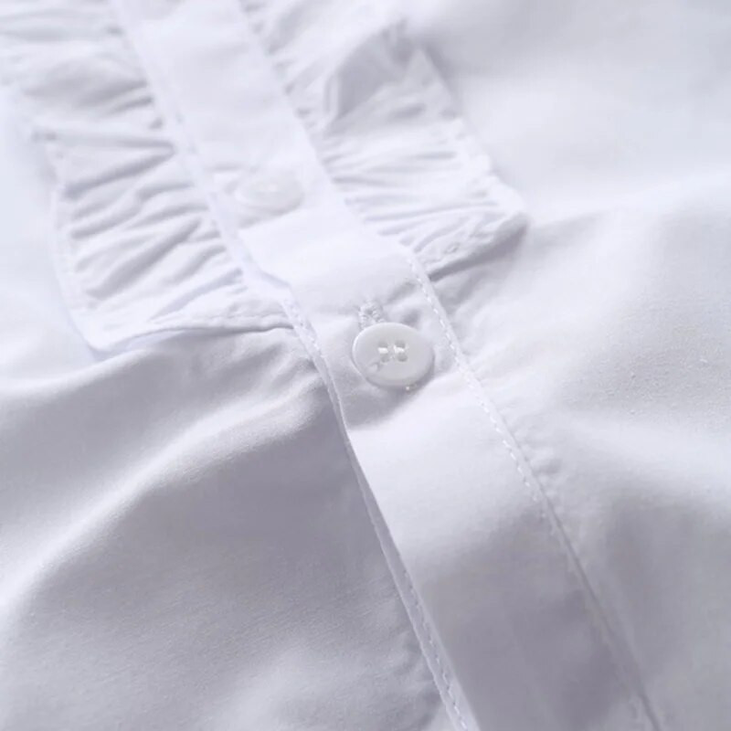 noua vara primavara fete dantela bumbac alb bebelusi copii fete bluza camasi albe cu maneci lungi pentru copii fete