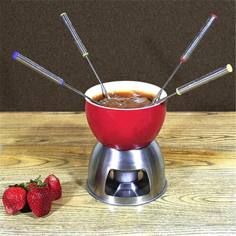 6 bucăți/set furculiță din oțel inoxidabil, oală fierbinte, frigărui de topire pentru fondue, bucătărie, brânză, fructe pentru desert, unelte pentru furculiță, accesorii alimentare