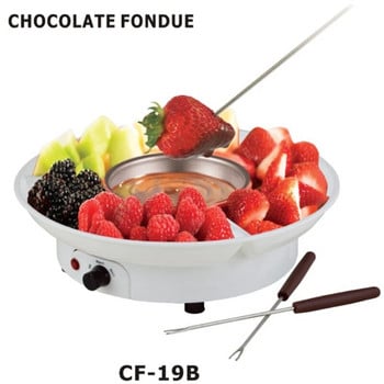 Chocolate Fondue Maker Electric Chocolate Melting Pot Set Candy Maker Dessert Cheese Fountain Boiler with EU Plug