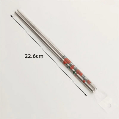 Nerūdijančio plieno lazdelės Kinietiški stalo reikmenys Neslystantys maisto pagaliukai Porcelianiniai raštai Valgomieji lazdelės Daugkartiniai stalo reikmenys Virtuvės įrankiai