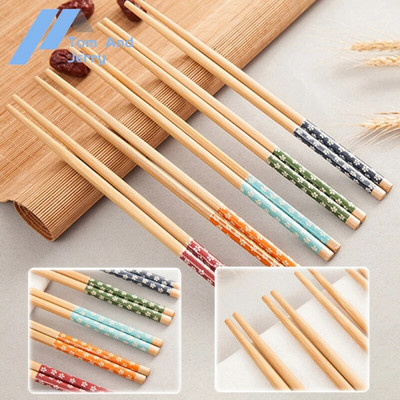 1 perechi de betisoare din bambus natural reutilizabile, tradiționale, realizate manual, chinezești clasice, betisoare din lemn pentru sushi, instrument de bucătărie, oală fierbinte