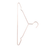 Sârmă de fier Umeraș pentru haine, anti-alunecare, antirugină, aur roz, haine, pantaloni, rochii, suport pentru haine 42x21cm