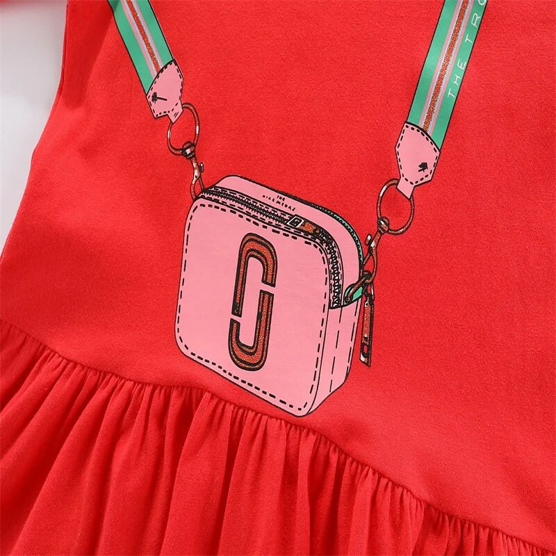 Jumping Meters 2-7T Torba dugih rukava za djevojčice Majice s printom sa suknjama za 2-7 godina Dječje bluze Dječje majice Majice Jesenska odjeća