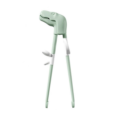 Bețișoare de exersare cu dinozauri din desene animate Bețișoare de îndreptare din plastic antiderapante Inel reglabil portabil pentru copii începători