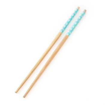 1 Ζεύγη chopsticks από φυσικό μπαμπού επαναχρησιμοποιήσιμα Παραδοσιακά χειροποίητα κινέζικα κλασικά ξύλινα ξυλάκια σούσι Εργαλείο κουζίνας 24cm Hot Pot