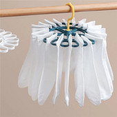 Umeraș pentru uscare haine cu agrafe șosete uscare lenjerie din plastic rezistent la vânt Suport pentru rufe Suport pentru agățat