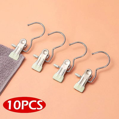 Umeraș pentru uscare haine cu agrafe șosete uscare lenjerie din plastic rezistent la vânt Suport pentru rufe Suport pentru agățat