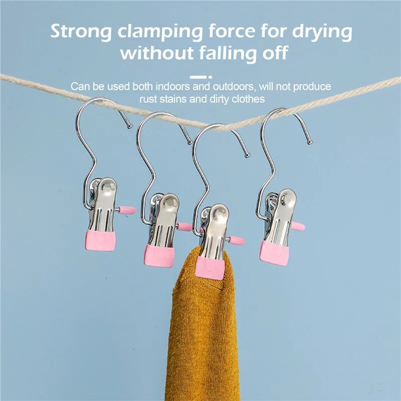 Umeraș pentru uscare haine cu agrafe șosete uscare lenjerie din plastic rezistent la vânt Suport pentru rufe Suport pentru agățat