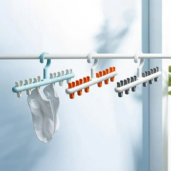 Закачалка за дрехи Спестяваща място Поставка за сушене на чорапи Неплъзгаща се организация на гардероба Здрава скоба за домашна спалня