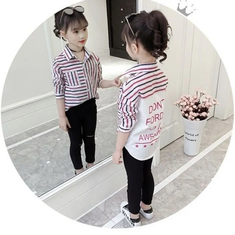 2023, primăvară, toamnă, pentru copii mici, adolescente, bluză, uniformă școlară cu mânecă lungă, cămașă din bumbac, pentru copii, 6 8 10 12 14 ani