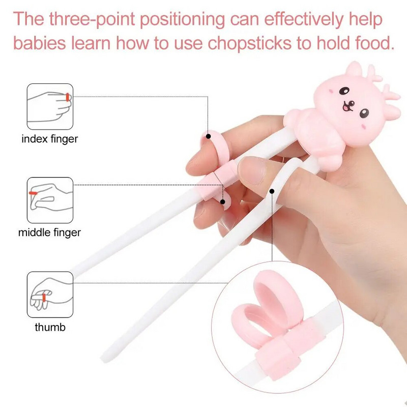 Penguin Shape Kids Toughness Επιτραπέζια σκεύη Εκπαίδευση Εκμάθηση Chopsticks Eating Helper Chopsticks για αρχάριους