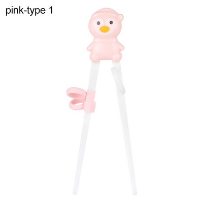 1 pereche de bețișoare pentru antrenament pentru învățare pentru bebeluși, animale din desene animate, pentru începători, pentru bețișoare pentru copii