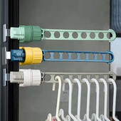 Suport de uscare cu opt găuri pentru interior Fereastră de balcon Suport portabil multifuncțional pentru agățat pentru tije