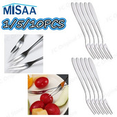 1/5/10 vnt Vaisių šakutė nerūdijančio plieno dvidantė šakutė pyrago šakutė Western Small Fork daugiafunkciniai buitinės virtuvės priedai