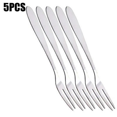 1/5/10 vnt Vaisių šakutė nerūdijančio plieno dvidantė šakutė pyrago šakutė Western Small Fork daugiafunkciniai buitinės virtuvės priedai