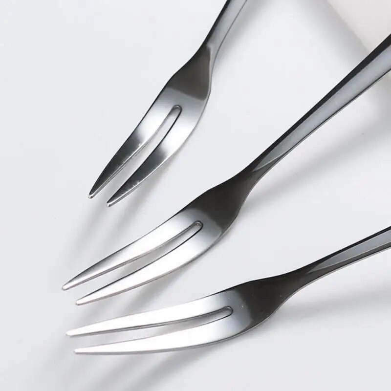 1/5/10 vnt Vaisių šakutė nerūdijančio plieno dvidantė šakutė pyrago šakutė Western Small Fork daugiafunkciniai buitinės virtuvės priedai
