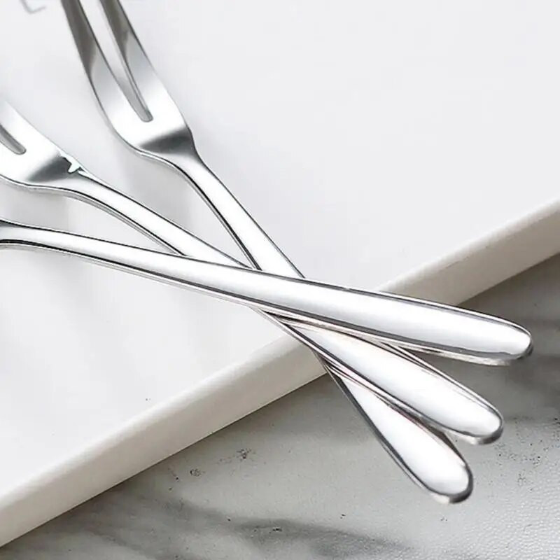 1/5/10 vnt Vaisių šakutė nerūdijančio plieno dvidantė šakutė pyrago šakutė Western Small Fork daugiafunkciniai buitinės virtuvės priedai