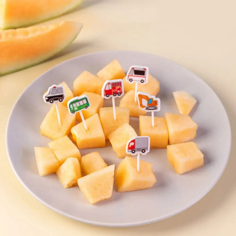 1Bento daržovių indų rinkinys Mieli maži vaikai vaisiai šakutės dantų krapštukai vaikams maisto rinkiniai Animacinių filmų gyvūnas koala vaisių šakutė