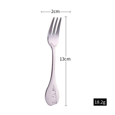 Furculiță cu fructe în formă de delfin din oțel inoxidabil, prăjitură pentru înghețată, desert, cafea, ceai, furculițe colorate pentru copii, oglindă pentru petrecere, veselă de aur