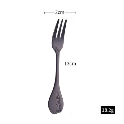 Furculiță cu fructe în formă de delfin din oțel inoxidabil, prăjitură pentru înghețată, desert, cafea, ceai, furculițe colorate pentru copii, oglindă pentru petrecere, veselă de aur