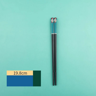 1 pereche de bețișoare de antrenament drăguțe pentru copii, bețișoare de desene animate pentru copii, veselă de iluminare pentru copii, bețișoare antiderapante