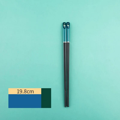 1 pereche de bețișoare de antrenament drăguțe pentru copii, bețișoare de desene animate pentru copii, veselă de iluminare pentru copii, bețișoare antiderapante