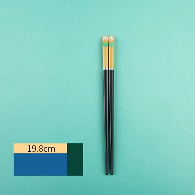 1 pereche de bețișoare de antrenament drăguțe pentru copii, bețișoare de desene animate pentru copii, veselă de iluminare pentru copii, bețișoare antiderapante